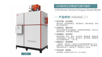 嘉成包裝LHS0.5-0.7-Y(Q)燃氣蒸汽鍋爐